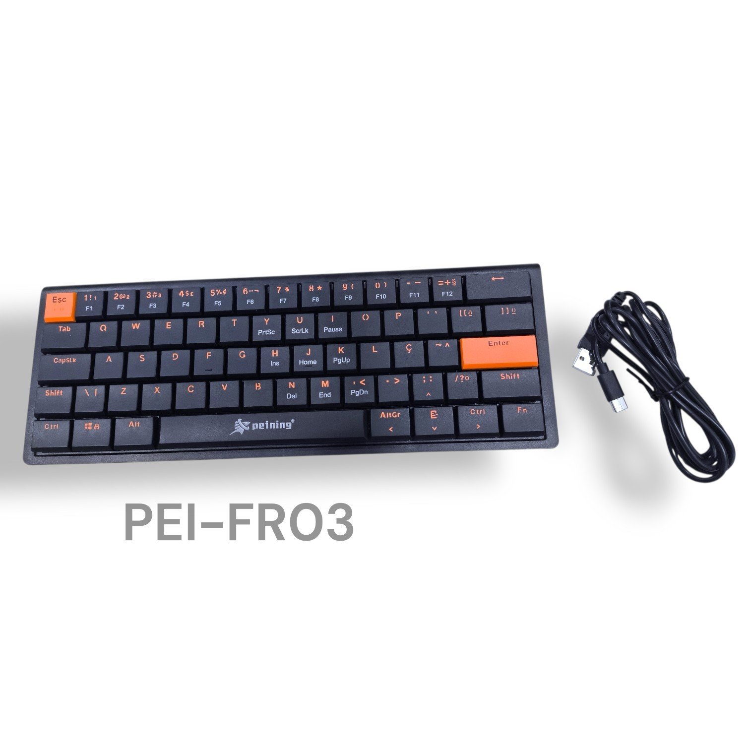 IMG_1124723029589889053 MINI TECLADO MECANICO COM FIO PEI-FR03 PEINING - Imagem 1