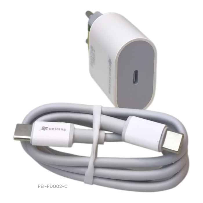 CARREGADOR RÁPIDO PEINING 20W PD QC - Imagem 2