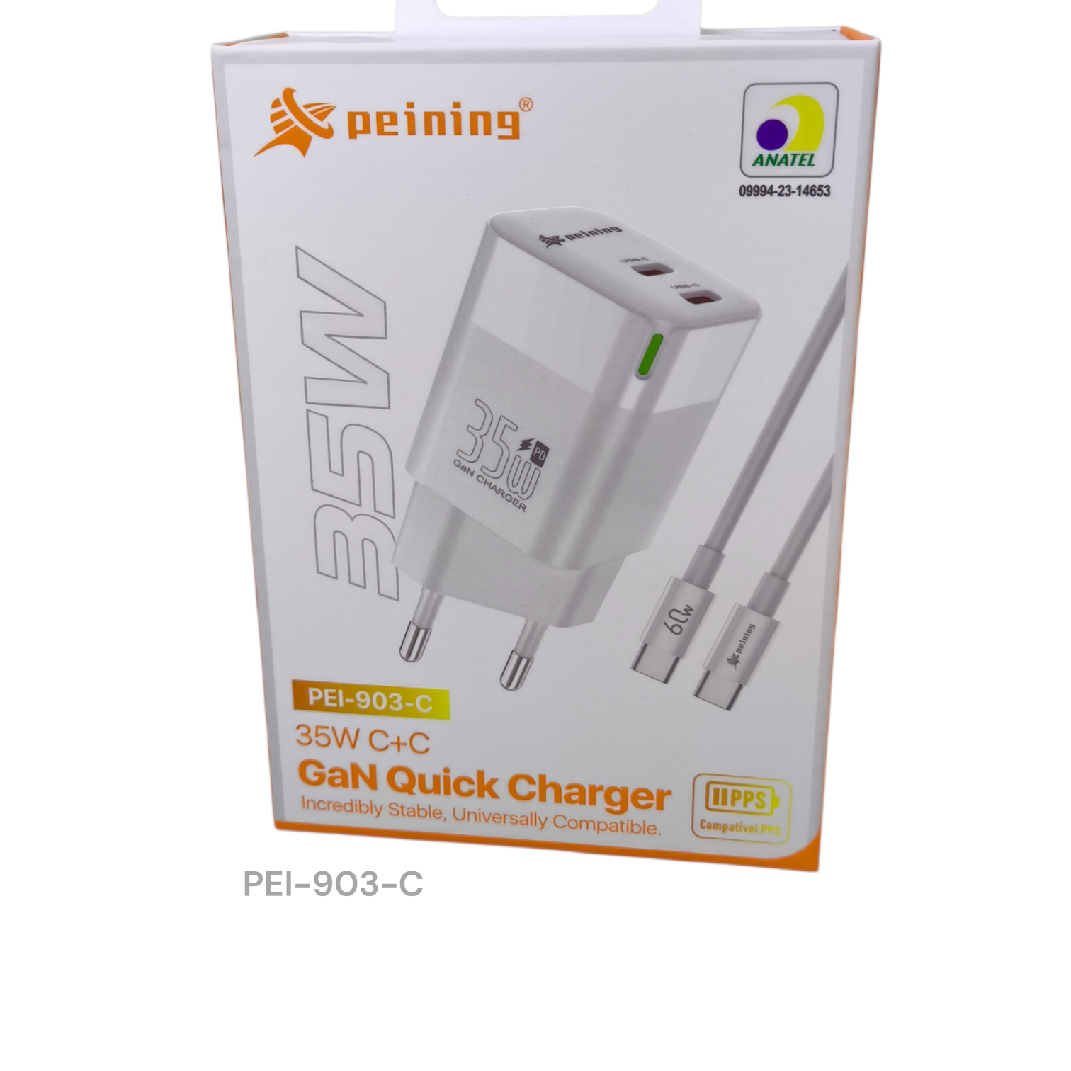 IMG_1401535178498296094 CARREGADOR QUICK CHARGER 35 W PEINING PD - Imagem 1