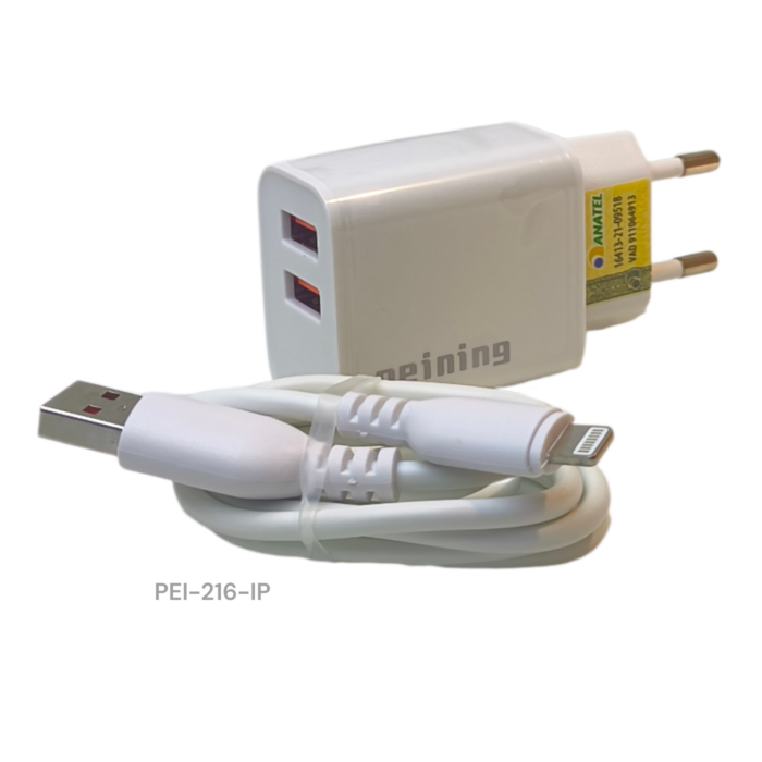 CARREGADOR COM DUAL USB 6A PEINING - Imagem 2