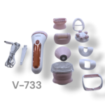 Depiladora VGR V-733 Recarregável - Branco/Rosa