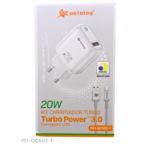 KIT CARREGADOR TURBO POWER 3.0A PEINING