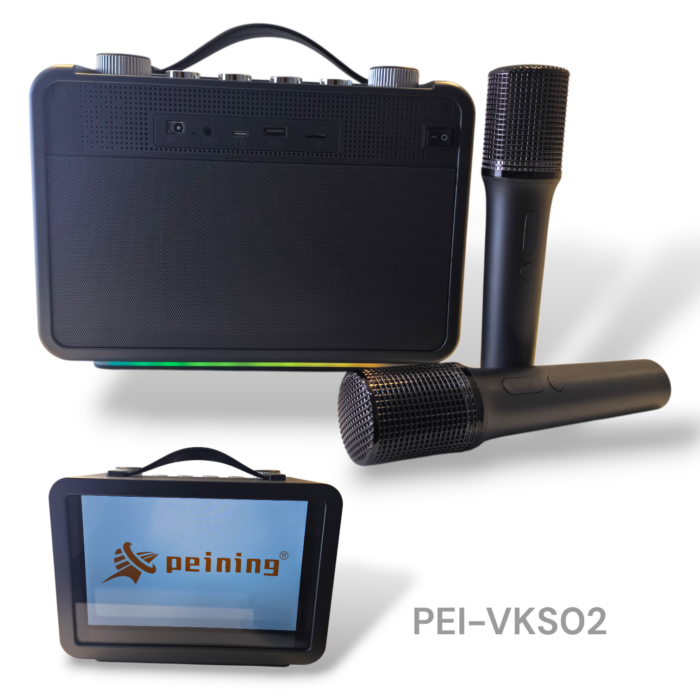 CAIXA DE SOM PEINING KARAOKÊ 80W C RGB - Imagem 2