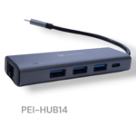 HUB USB-C 5X1 PEI-HUB14 PEINING - Imagem 2