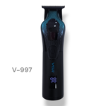 Máquina de cortar cabelo VGR V-997 com motor Vector, 11000 RPM, verde