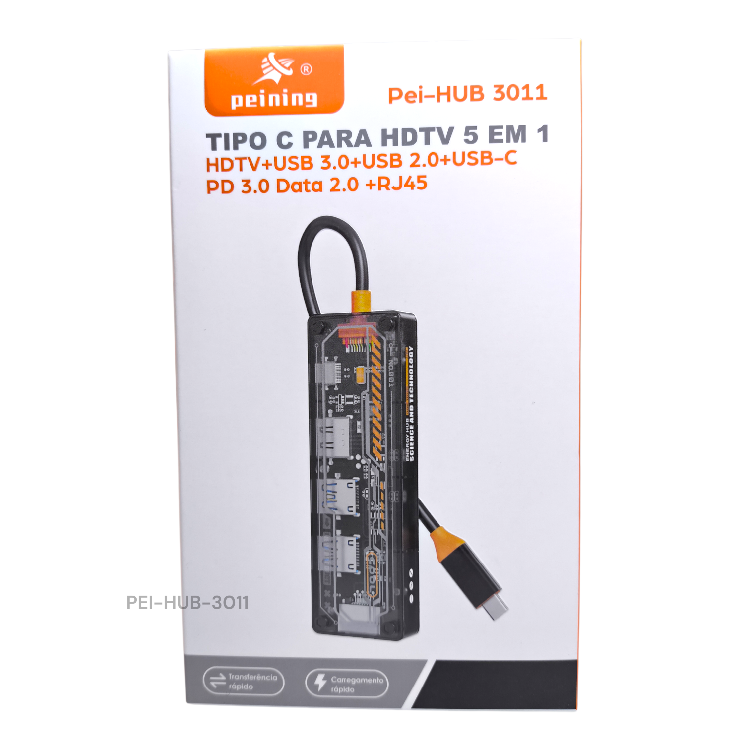 IMG_578359062717938090 ADAPTADOR HUB TP C PEINING 5 EM 1 - Imagem 1