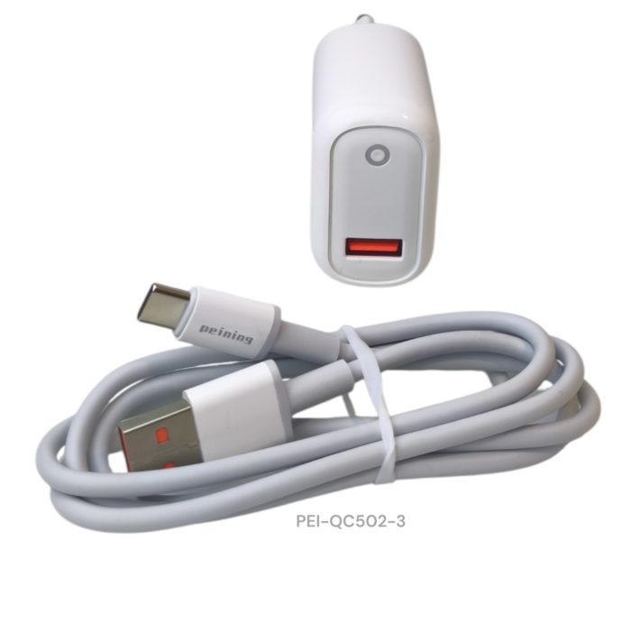 KIT CARREGADOR TURBO POWER 3.0A PEINING - Imagem 2