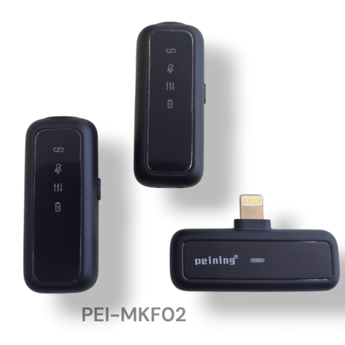 MICROFONE DE LAPELA PEI-MKF02 SEM FIO PEINING - Imagem 2
