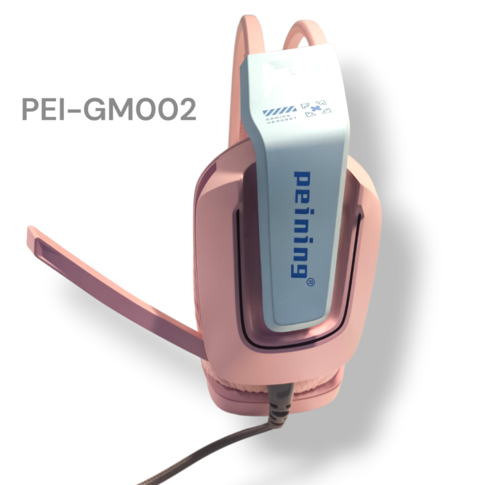 Headset Gamer Rosa RGB PEI-GM002 PEINING - Imagem 3