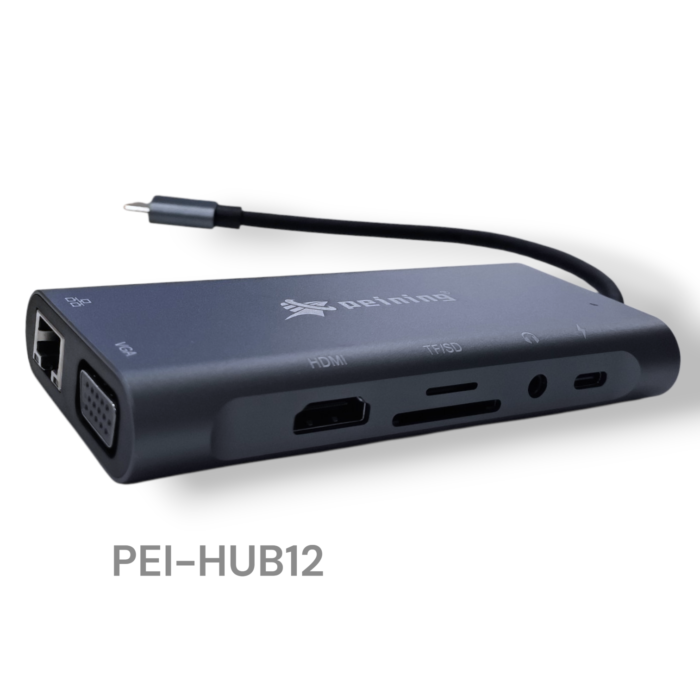 HUB USB-C 11x1 PEI-HUB12 PEINING - Imagem 2