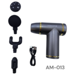 MASSAGEADOR MUSCULAR COM 8 NIVEIS 3300RPM TOMATE AM-013