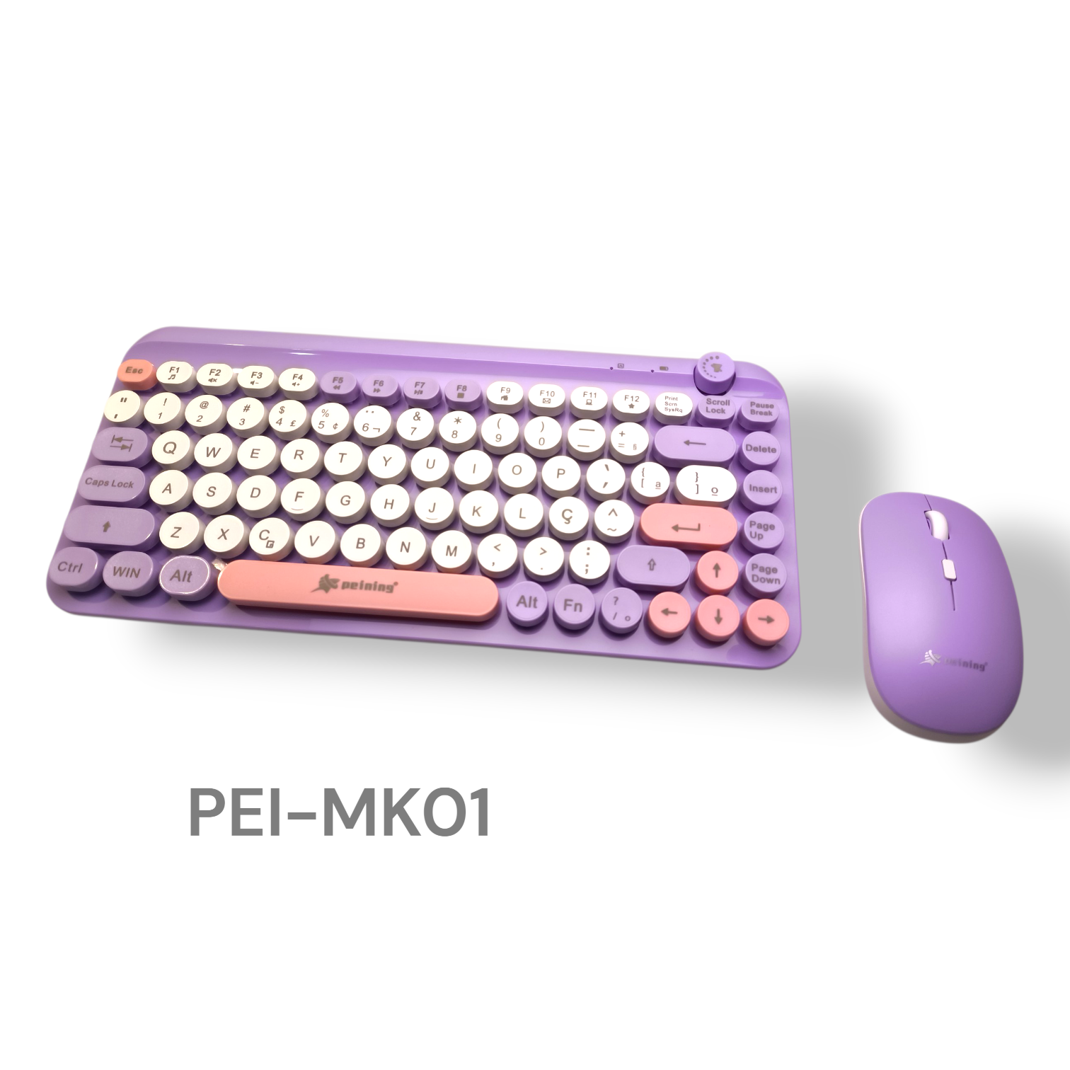 IMG_999072784407206289 TECLADO SEM FIO PEI-MK01 PEINING - Imagem 1