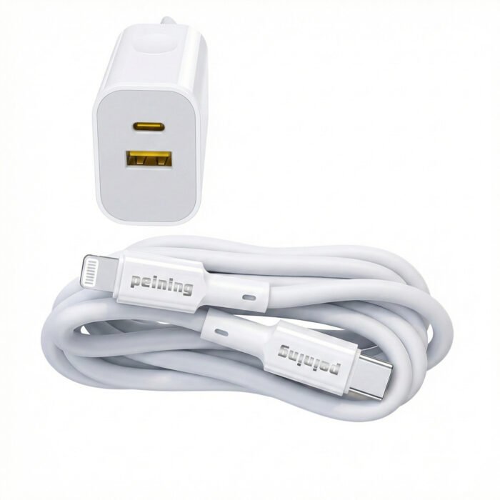 Carregador Turbo 35w Compativel Com iPhone 8 X Xr 11 12 13 14 Pro Max Usb Tipo C Duplo - Imagem 3