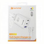 Carregador Celular Turbo Power 45w Com Duplo Tipo C E Usb-a