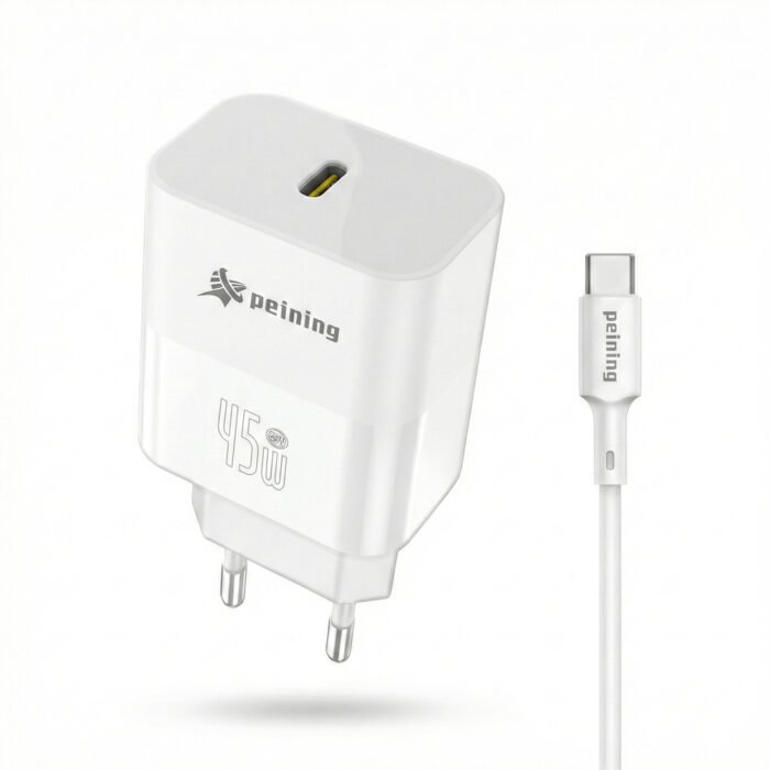 Carregador Fonte Iphone  45w Apple Tipo C Turbo Branco - Imagem 2